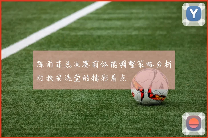 陈雨菲总决赛前体能调整策略分析对抗安洗莹的精彩看点